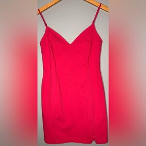 Urban Outfitters Pink Mini Dress Size S Spaghetti Strap Bodycon